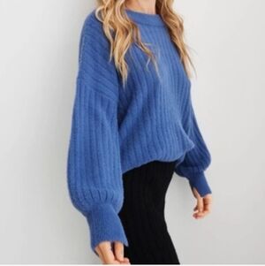 Aerie Buttercream Ribbed Pullover